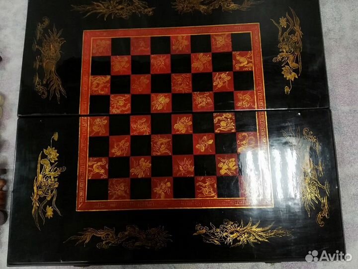 Большие шахматы,нарды ручная работа