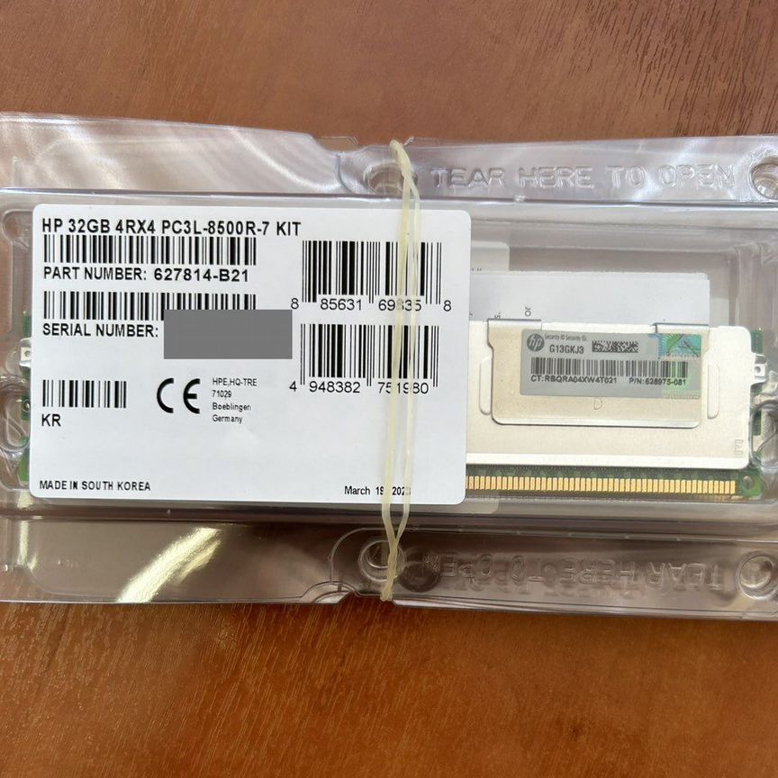 [627814-B21] Оперативная Память Hp 32gb628975-081