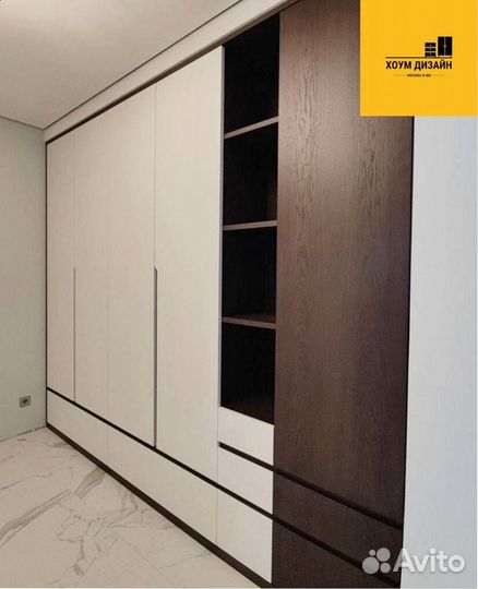 Шкаф распашной с фрезеровкой