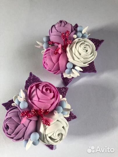 Резиночки для волос ручной работы