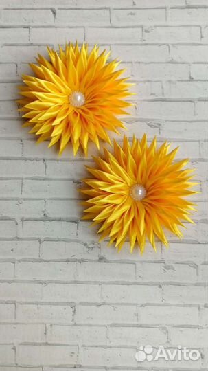 Бант из атласной лента Астра