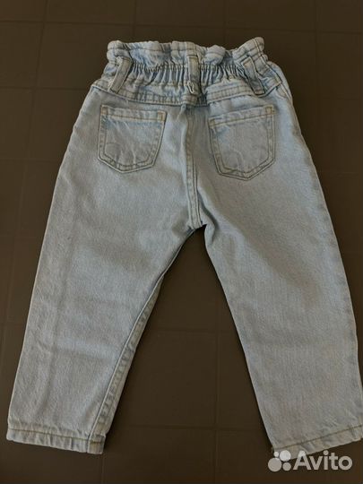 Джинсы zara для девочки 86 92