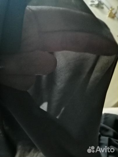 Ткань чёрный креп, отрез 1.6, ширина 1.4