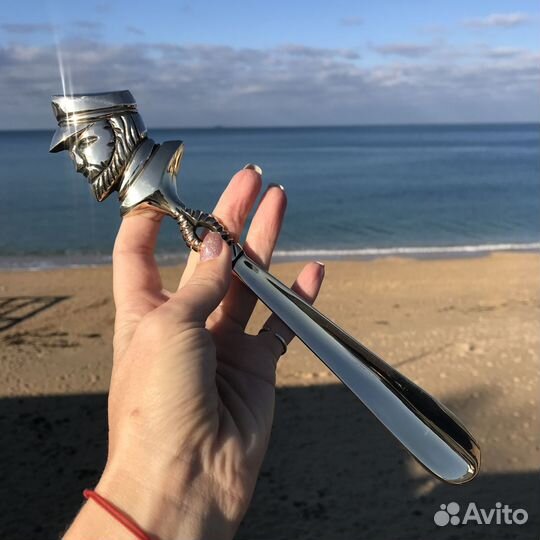 Ложка, рожок для обуви в морском стиле