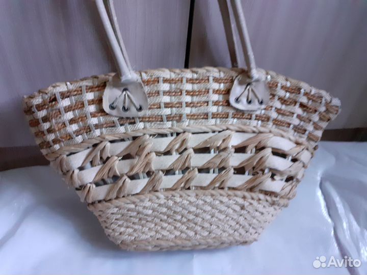 Винтажная сумка,плетёная