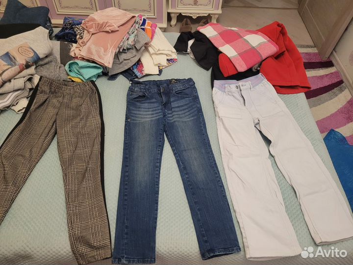 Вещи пакетом на девочку 134 140