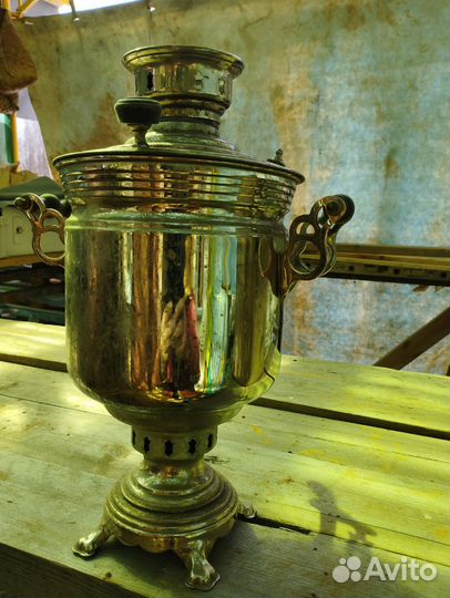 Самовар на дровах старинный