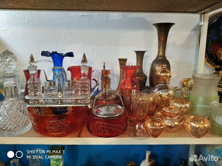 Посуда хрустальная СССР вазы салатники