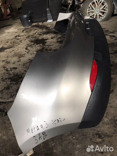 Бампер задний Renault Megane 3 хэтчбек в сборе