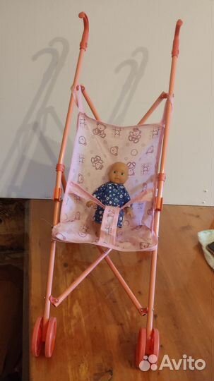 Кукольная коляска с пупсом от 1года