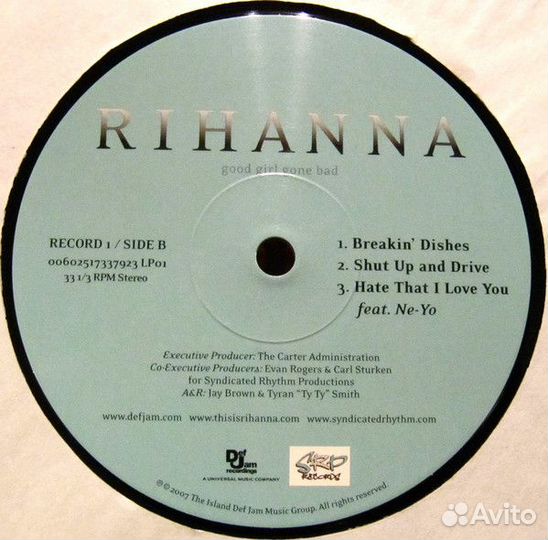 Виниловая пластинка Rihanna, Good Girl Gone Bad