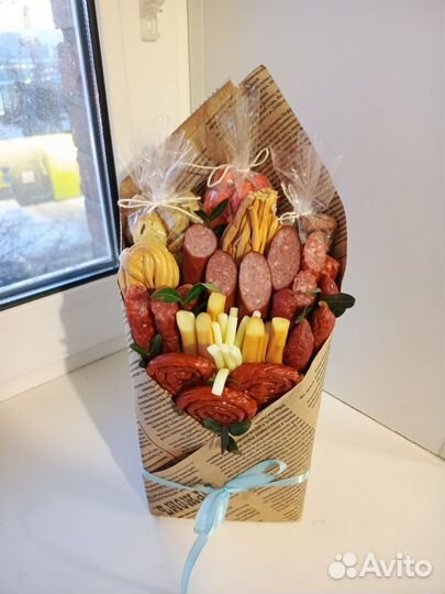 Съедобные букеты из закусок