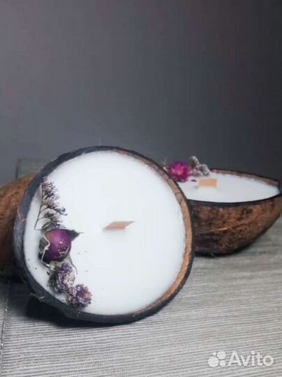 Свеча массажная в кокосе