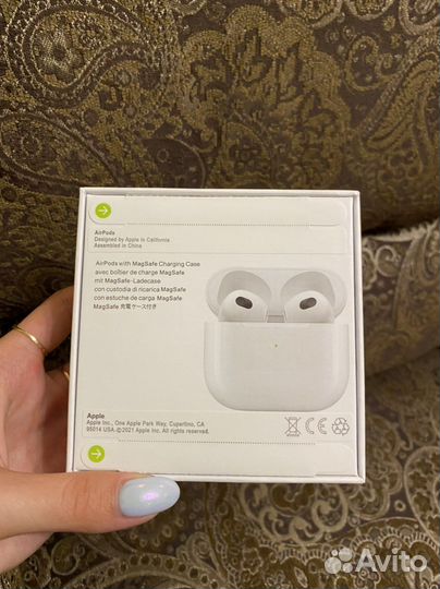 Беспроводные наушники Airpods 3 новые