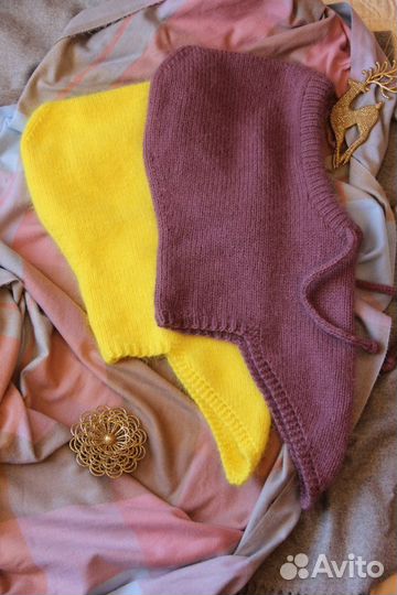 Шапка-капор из пуха норки