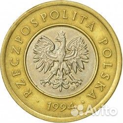 2 Злотых. Польша 1994г