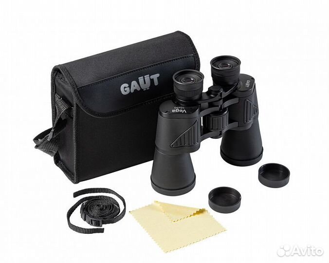 Бинокль gaut Vega 10x50, призмы Porro
