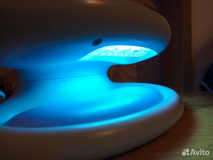 Набор для маникюра с уф лампой и 6 насадок