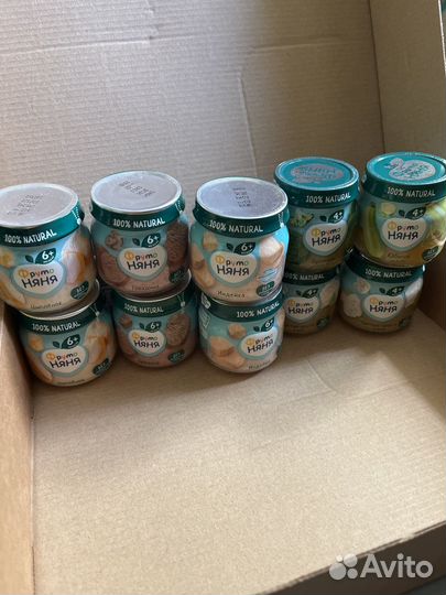 Детское питание пюре Фрутоняня мясное и овощное