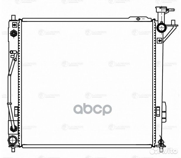 Радиатор системы охлаждения LRC08123 luzar