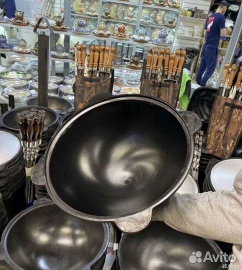 Казан чугунный узбекский