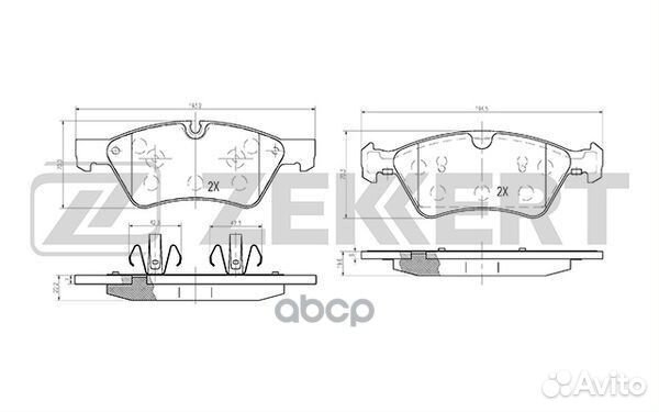 Колодки торм. диск. передн. MB E-Class (211) 03