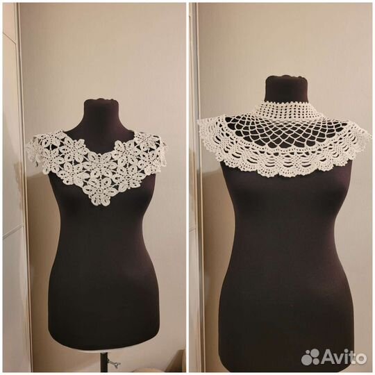 Воротнички- жабо вязаные