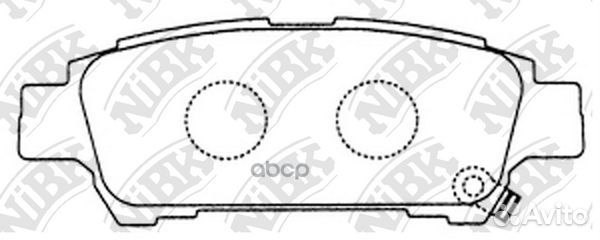 Колодки тормозные дисковые PN1449 NiBK