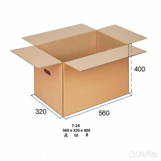 Гофрокороб 560х320х400мм, т22