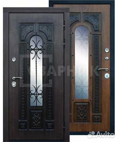 Входная дверь с и элементами ковки на заказ