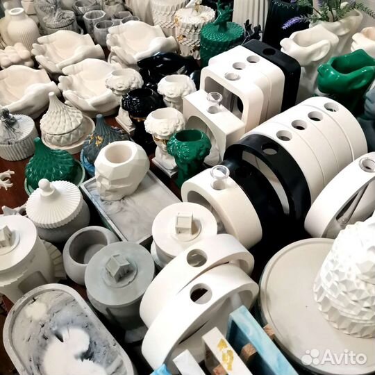 Кашпо из гипса