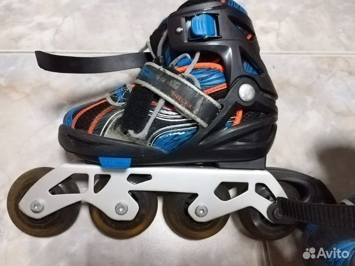 Раздвижные роликовые коньки 31-6 reaction heel fix