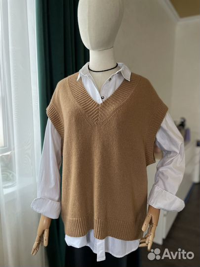 Жилет из мериносовой шерсти