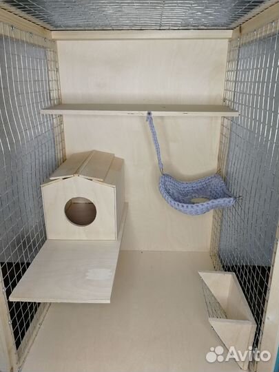 Клетка витрина для шиншиллы / дегу / белки