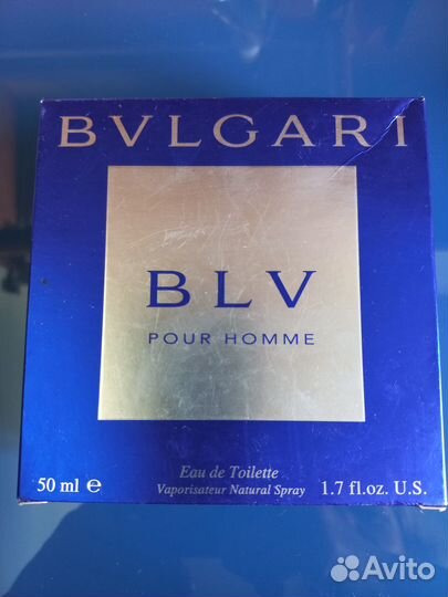 Bvlgari BLG pour homme, открытый флакон