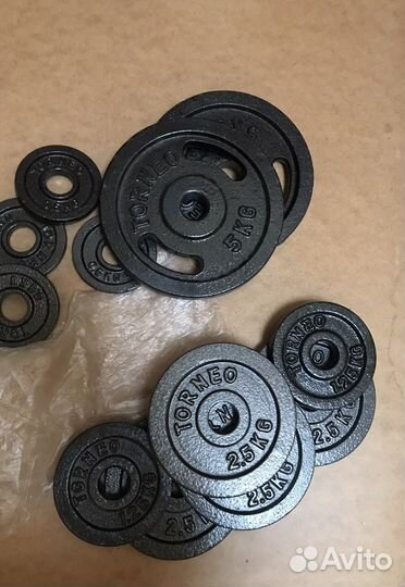 Блины гантели разборные