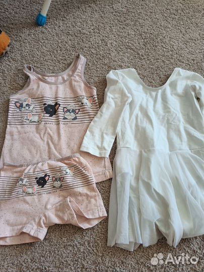 Детская одежда для девочек пакетом 98 104