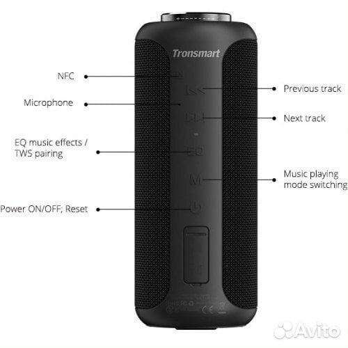 Колонка Tronsmart T6 plus Upgraded Edition 40Вт