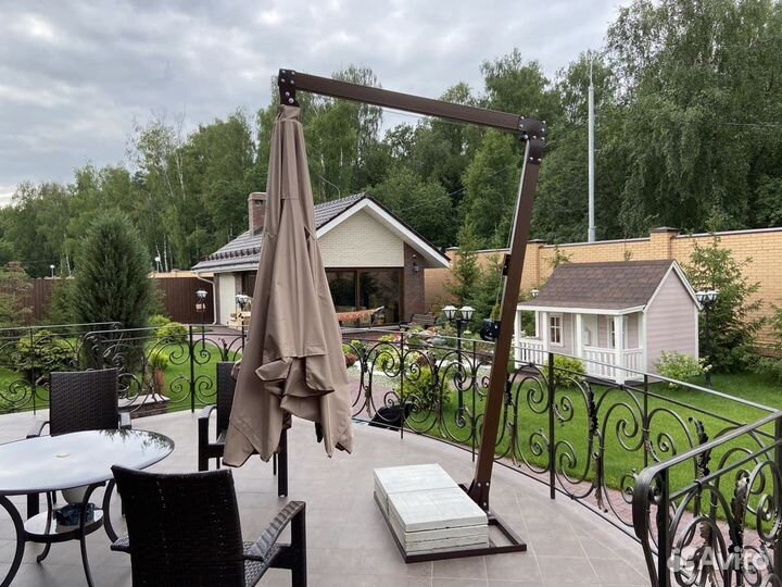 Большие уличные боковые зонты