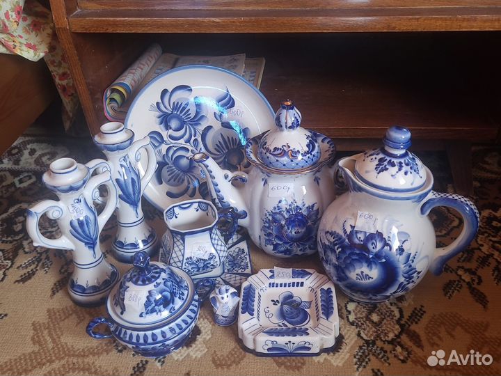 Сервиз чайный гжель