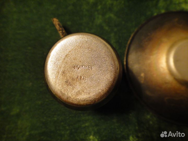 Старинная Кофейная Пара Мельхиоровая СССР