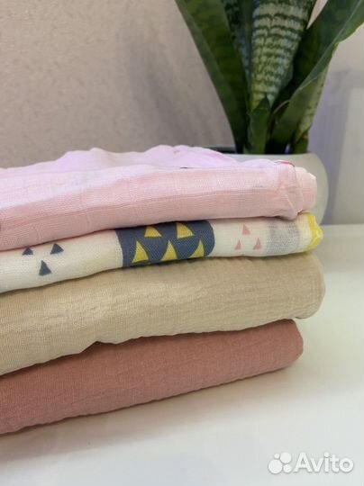 Муслиновые пеленки новые