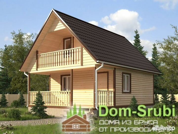 Калязин. Хорошая надёжная Баня из бруса Б-25 (6х8)