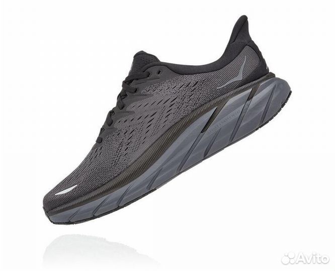 Кроссовки мужские hoka M clifton 8 Black / Black Р