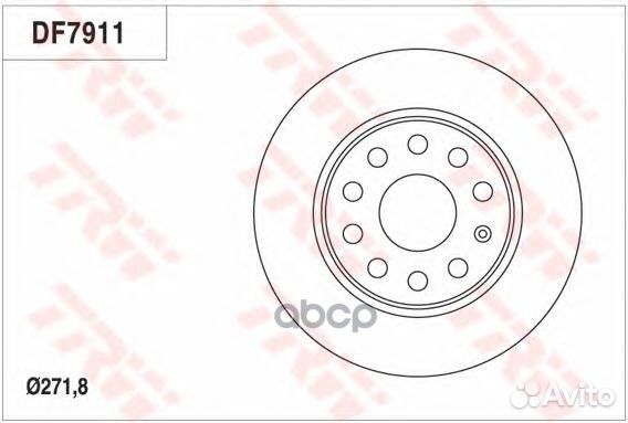 Диск тормозной df7911 TRW