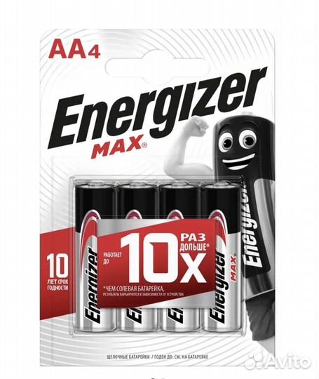 Батарейка Energizer MAX AA 4 шт