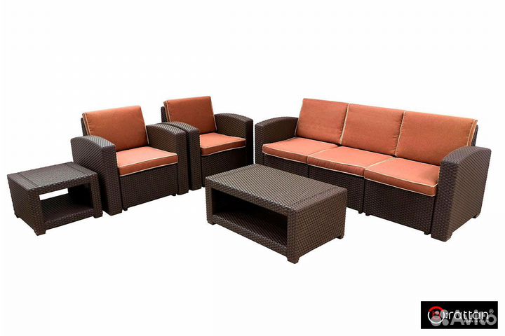 Комплект мебели Rattan Premium 5, венге