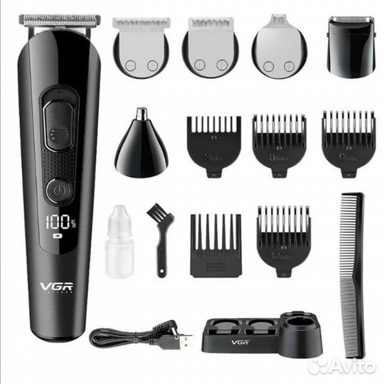 Беспроводной триммер для стрижки волос 5 в 1 VGR V
