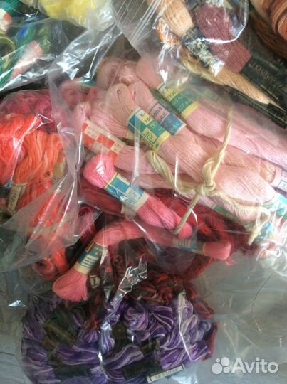 Нитки мулине советские по 20 метров