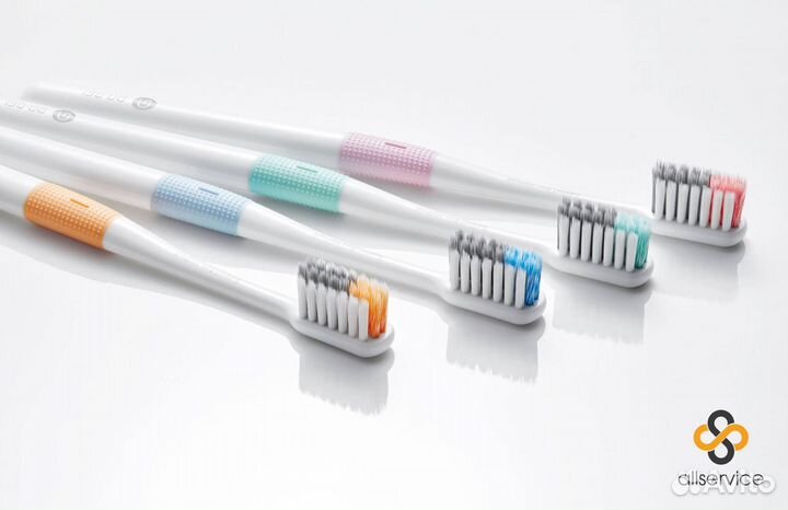 Набор зубных щеток xiaomi dr. bei colors 4 шт